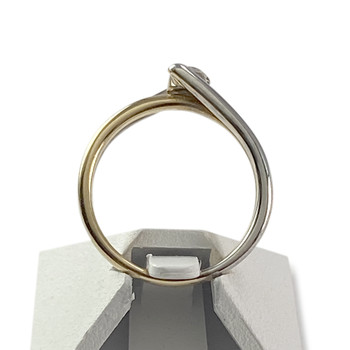 Bague solitaire d'occasion or 750 jaune 0.15 carat