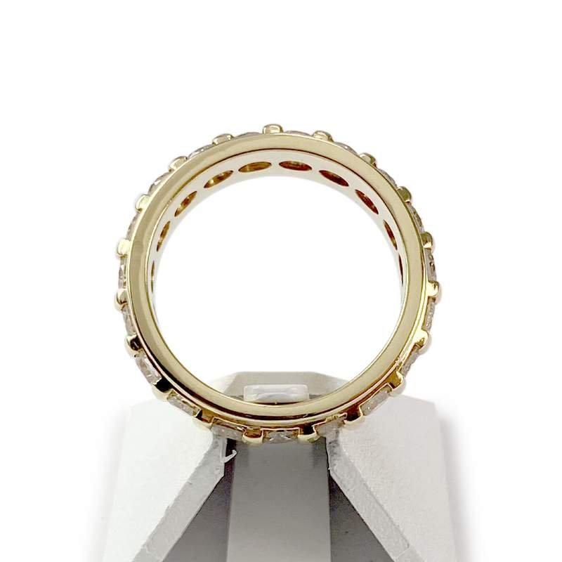 Bague d'occasion or 750 jaune diamants - vue 3