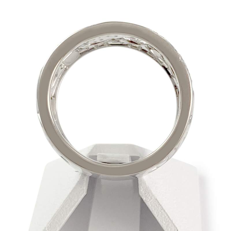 Bague d'occasion or 750 blanc diamant - vue 3