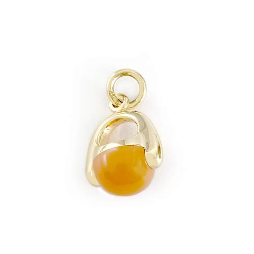 Pendentif d'occasion or 750 jaune pierre de lune