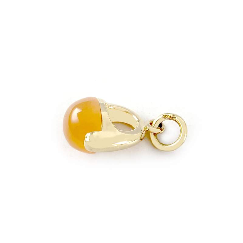 Pendentif d'occasion or 750 jaune pierre de lune - vue 2