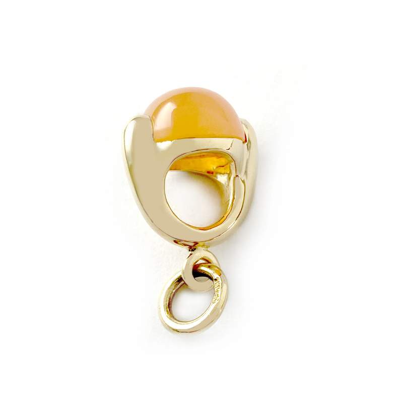 Pendentif d'occasion or 750 jaune pierre de lune - vue 3
