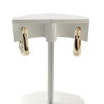 Tweedehands oorbellen goud 750 gele diamant - bekijk 3