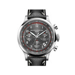 Montre d'occasion Baume et Mercier Capeland homme chronographe automatique acier bracelet cuir noir - vue 1
