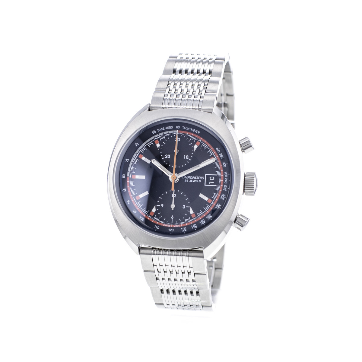 Montre d'occasion Oris Chronoris homme chronographe automatique acier - vue D1