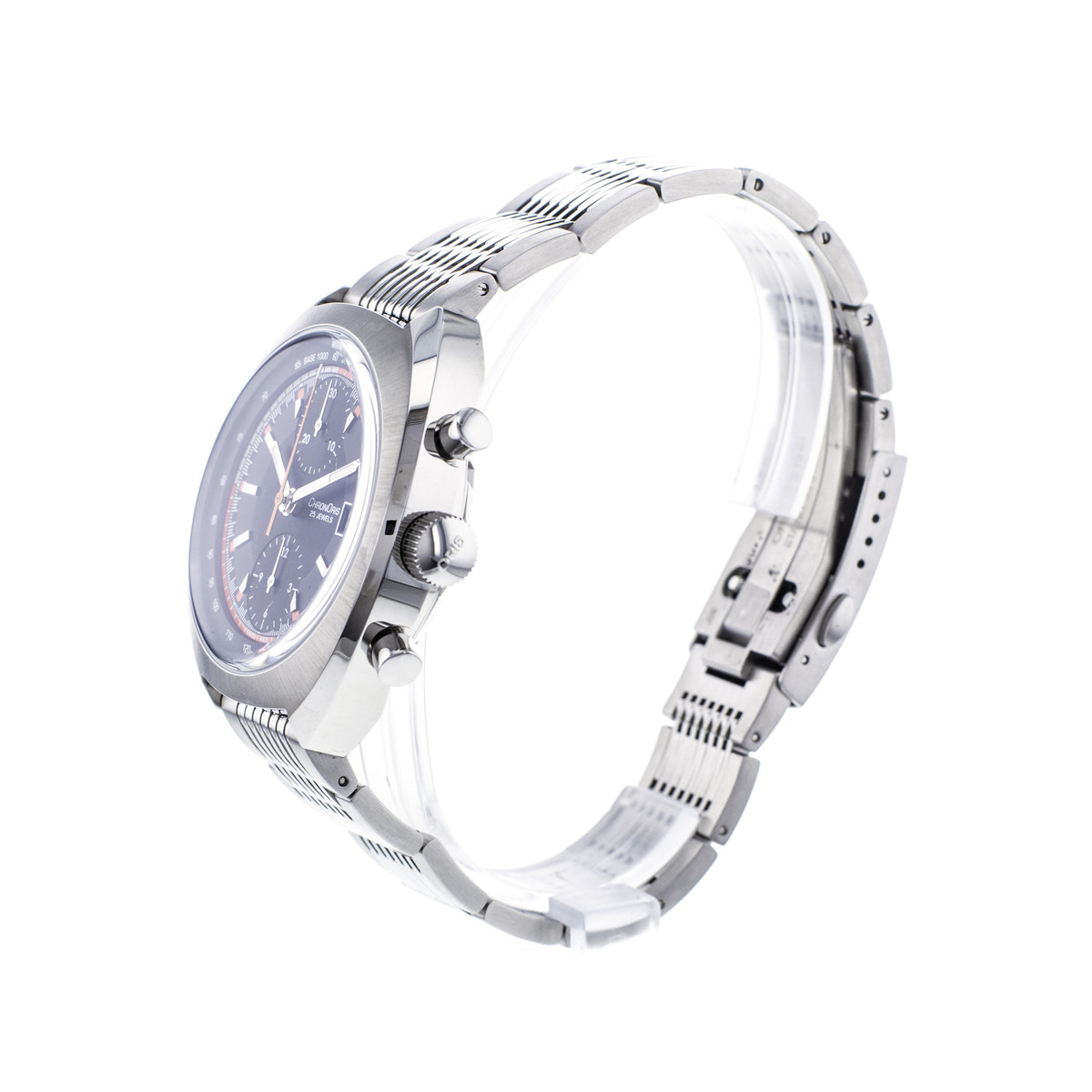 Montre d'occasion Oris Chronoris homme chronographe automatique acier - vue D3