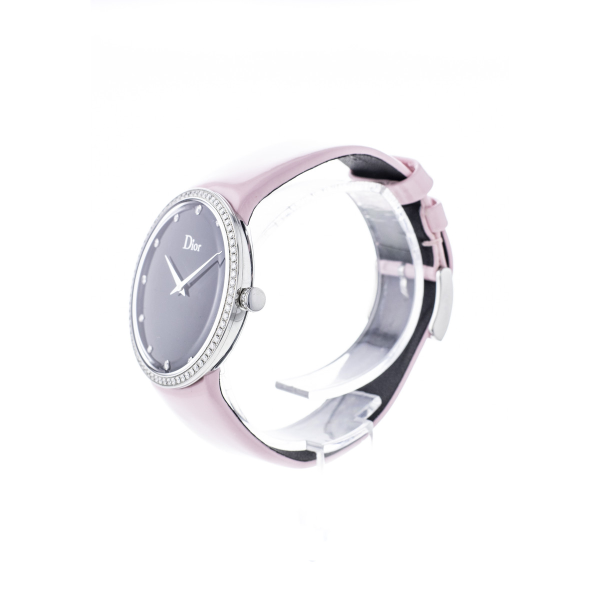 Montre d'occasion Dior D femme acier bracelet rose - vue D3