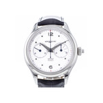 Montre d'occasion Montblanc Heritage homme chronographe automatique acier bracelet cuir noir - vue 1