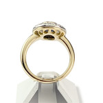 Bague d'occasion 2 ors 750 diamants saphir - vue 3