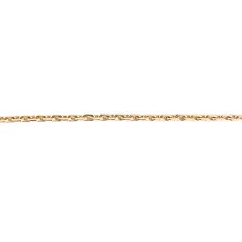 Collier d'occasion or 750 jaune oeil de tigre 44.5 cm