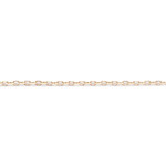 Tweedehands collier goud 750 rozenkwarts 42 cm - bekijk 3