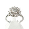 Bague d'occasion or 750 blanc diamants - vue V1