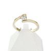 Bague solitaire d'occasion or 750 jaune 0.25 carat - vue V1