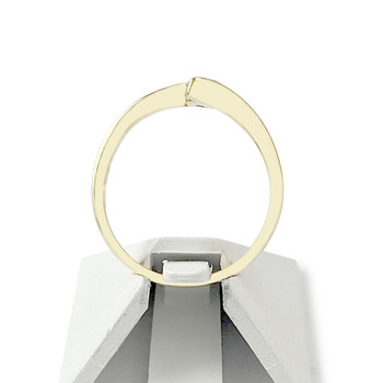 Bague solitaire d'occasion or 750 jaune 0.25 carat