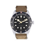 Montre d'occasion Tudor Black homme automatique acier cuir marron - vue 1
