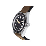 Montre d'occasion Tudor Black homme automatique acier cuir marron - vue D2