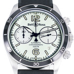 Montre d'occasion Bell & Ross BRV2-94 homme chronographe automatique acier bracelet caoutchouc noir - vue D1