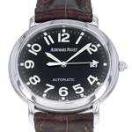 Montre d'occasion Audemars Piguet Millenary homme automatique acier bracelet cuir marron - vue D1