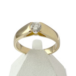 Bague d'occasion or 750 jaune diamant - vue 1