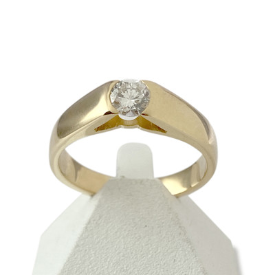 Bague d'occasion or 750 jaune diamant