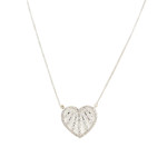 Collier d'occasion or 750 blanc diamants 45 cm - vue 1