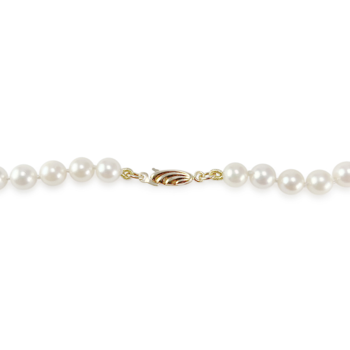 Collier d'occasion or 750 jaune perles de culture du Japon 47 cm - vue 3