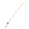 Bracelet d'occasion or 750 jaune perles imitation 18 cm - vue V2