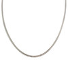 Collier d'occasion maille gourmette or 750 blanc 45,5 cm - vue V1