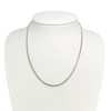 Collier d'occasion maille gourmette or 750 blanc 45,5 cm - vue V2