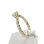 Second hand 585 yellow gold diamond solitaire - view 2