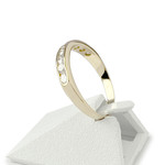 Bague d'occasion or 750 jaune diamants - vue 2