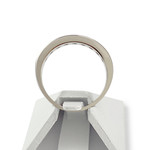 Bague d'occasion or 750 blanc diamants - vue 3