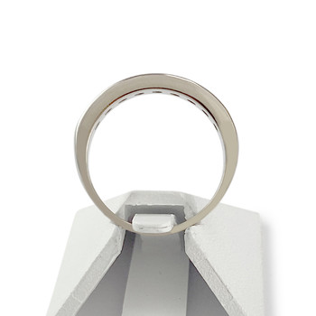 Bague d'occasion or 750 blanc diamants