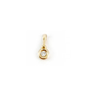 Pendentif d'occasion or 750 jaune diamant