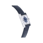 Montre Cartier Must femme quartz argent 925 bracelet cuir bleu - vue 4
