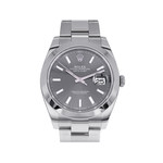 Montre ROLEX DateJust 41 homme automatique acier - vue D1