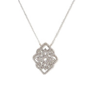 Collier d'occasion or 750 blanc diamants