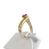 Bague d'occasion or 750 jaune rubis - vue V2