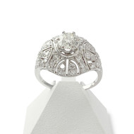 Bague d'occasion platine 950 diamants