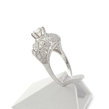 Bague d'occasion platine 950 diamants