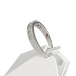 Bague d'occasion or 750 blanc diamants - vue 2