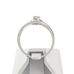 Bague d'occasion or 375 blanc diamantS et rubis - vue 3