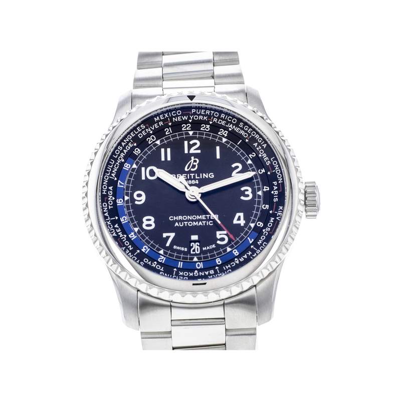 Montre d'occasion Breitling aviator acier homme automatique - vue 1