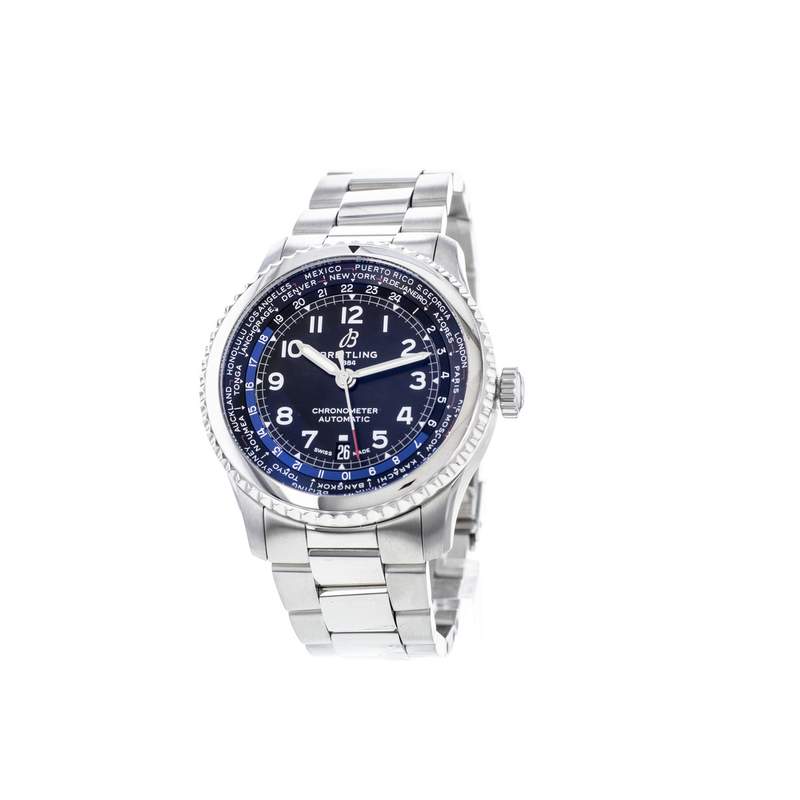 Montre d'occasion Breitling aviator acier homme automatique - vue D1