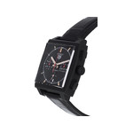 Montre d'occasion TAG Heuer Monaco homme automatique cuir noir - vue 2