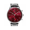 Montre IWC Portugaise homme automatique cuir noir - vue V1