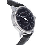 Montre d'occasion Meistersinger perigraph cuir noir acier homme automatique - vue D2
