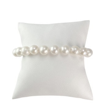 Bracelet perles d'occasion or 750 jaune 19,5 cm