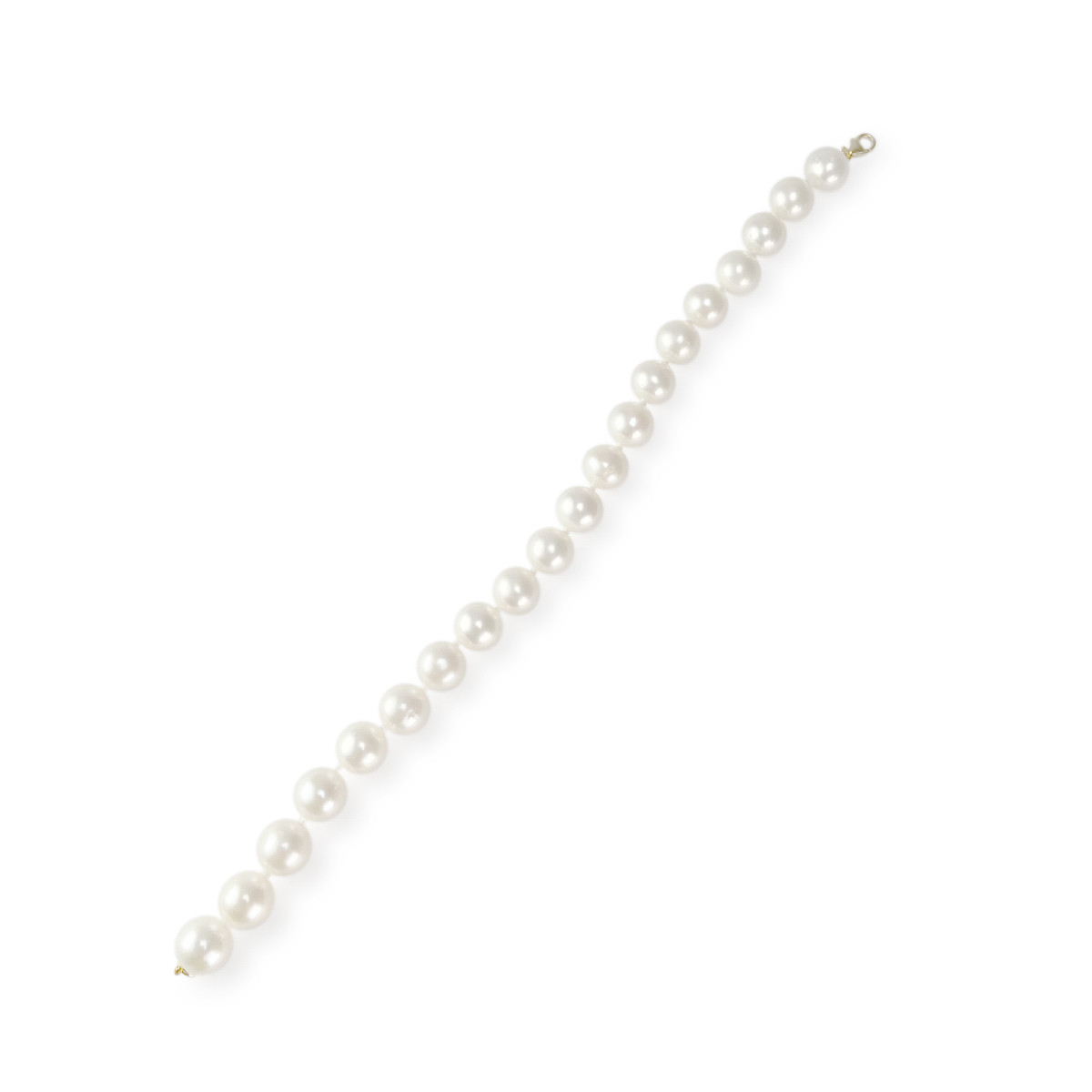 Bracelet perles d'occasion or 750 jaune 19,5 cm - vue 3