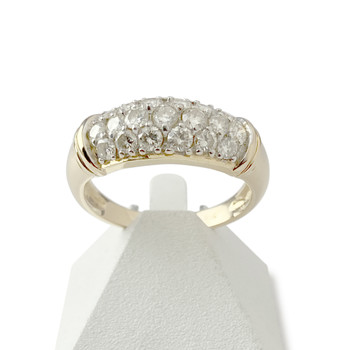 Bague d'occasion or 750 jaune diamants